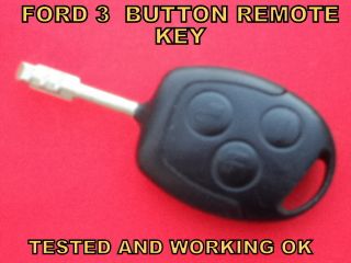 Ford 3 Button Car Van Remote Control Alarm Key Fob Tested and Working 