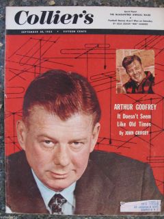Colliers Magazine September 30 1955 Arthur Godfrey Great Ads