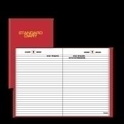 At A Glance Standard Diary Daily Appt Red SD38913 2013