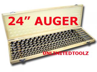 features heat treated 8 pcs super long auger bit will