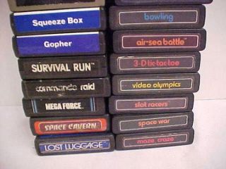 Atari Lot 2 of 26 Assorted Games for 2600 System Sold as Untested as 