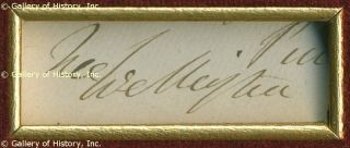 Duke Arthur Wellesley of Wellington Clipped Signature