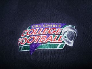 XL CBS Sports television network College Football polo shirt 