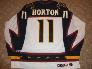 NHL Atlanta Thrashers Winnipeg Jets Horton Hockey Jersey CCM Authentic 