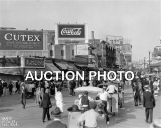 Coca Cola 4 Photo Billboard Atlantic City NJ 1922 Coke