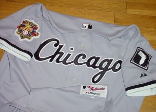 MAJESTIC AUTHENTIC COLLECTION CHICAGO WHITE SOX GAME JERSEY 100 
