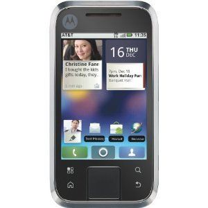 New ATT Motorola FLIPSIDE Motoblur Touchscreen Qwerty Black AT T 