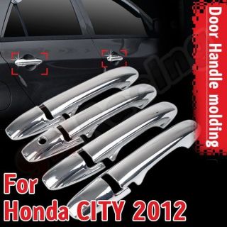 Brand New Chrome Car Door Handle Trim Cover for Honda City 2012