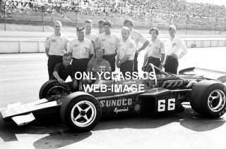 Mark Donohue Penske Sunoco Gas Indy Car Auto Race Photo