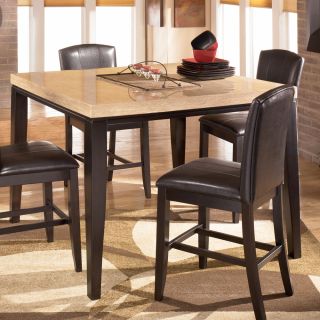 Ashley Naomi Dark Brown Square Counter Height Table  New 