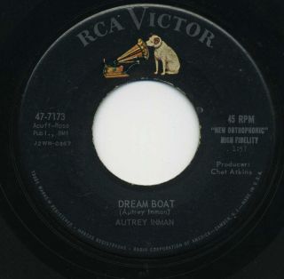 Autry Inman Dream Boat Remember The Night Rockabilly 45 RPM Record 