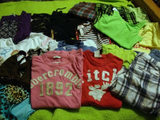 24 pc lot Girls 12 14 16 Back to school clothes Justice Hollister Aero 