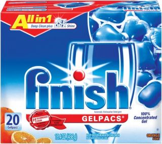 Finish All in 1 Automatic Dishwasher Detergent Powerball 20 Gelpac 