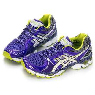 Asics Womens Gel Nimbus 14 L E Running Shoes Purple G86 Asics Socks 