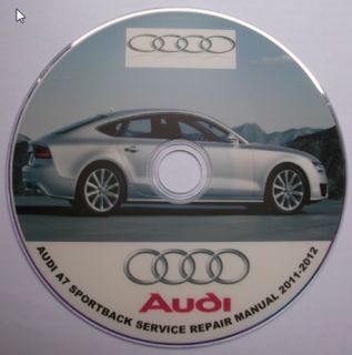 Audi A7 Sportback Service Repair Manual 2011 2012