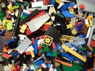 LEGO 500 Bricks pieces Blocks Baseplates Wheels CITY TOWN BULK