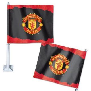 Manchester United Official 12x14x21 Soccer Car Flag