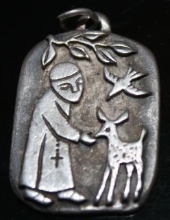James Avery Gorgeous Sterling Silver St Francis Pendant