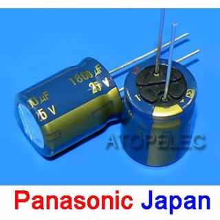 10pcs Panasonic Electrolytic Capacitors 1800UF 25V