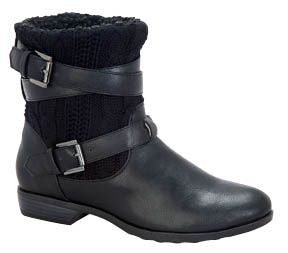 BLOSSOM AVIS 2 Women¡¯s round toe ankle bootie on traction bottom 