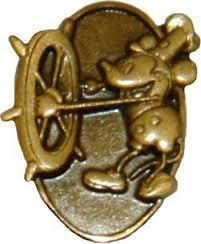 Walt Disney World 1 Year Service Award Pin STEAMBOAT WILLIE Cast 
