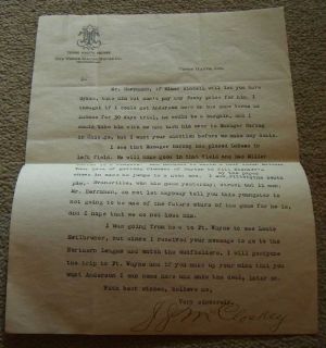 Honest John McCloskey Signed Letter Cardinals D 1940