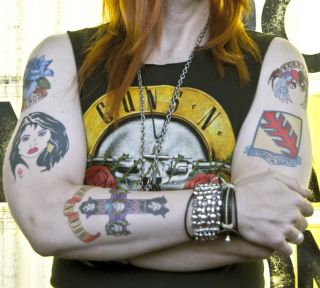 AXL ROSE Inspired Temporary TATTOOS Pro Quality GNR TRIBUTE BANDS
