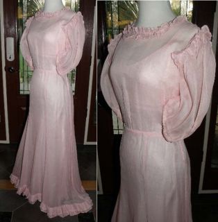 VINTAGE 1900   1930s WEDDING, SPECIAL OCCASION, PARTY DRESS   M/L