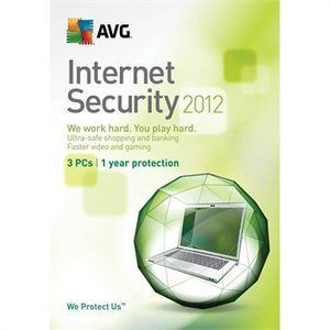 Avg Internet Security 2012 3pc 1 Year Protection