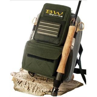 BW Sports Fly Fishing Chest Vest Pack I Olive Gray