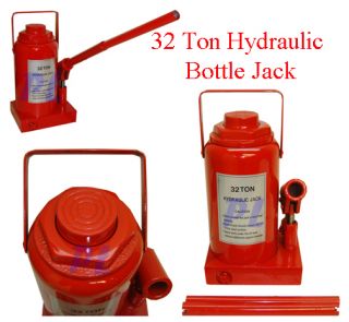 32 Ton Hydraulic Bottle Jack Car Jack Truck Lift HD No Air 64 000 Lbs 
