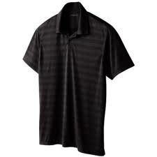 Axist Texture Striped Polo Golf Shirt Moisture Wicking Performance SS 