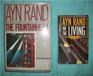 Hardcover Ayn Rand The Fountainhead PB We The Living 60th 