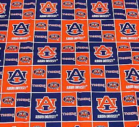 Auburn University Tigers 100 Cotton Fabric Fat Quarter 18x21 Inches 