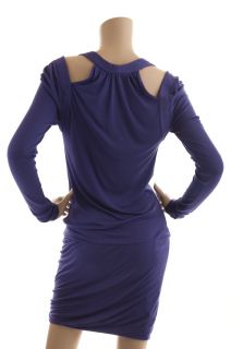 BCBG Max Azria Persian Blue Cutaway Dress New Size L