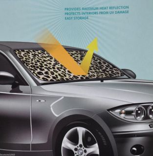   Window Sun Shade Windshield Shade Leopard Car Auto Accessories