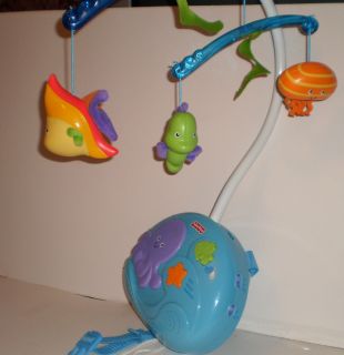   Wonders Deep Blue Sea Musical Baby Crib Mobile by Fisher Price