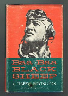 Baa Baa Black Sheep Pappy Boyington WWII USMC Pilot SIGNED HCDJ Wilson 
