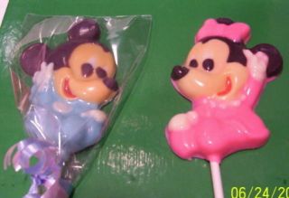 Baby Minnie Mouse Chocolate Lollipops Favors
