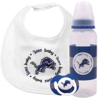 Detroit Lions Baby Gift Set Bottle Bib Pacifier NFL