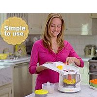 SLIGHTLY USED BABY BREZZA ONE STEP BABY FOOD MAKER  FREE S&H