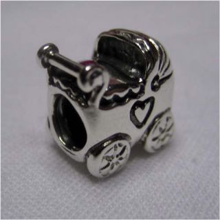 Authentic Pandora Silver Baby Carriage Stroller 790346
