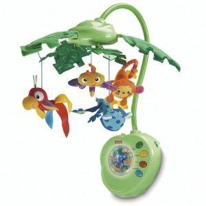 Fisher Price Infant Baby Crib Rainforest Musical Mobile