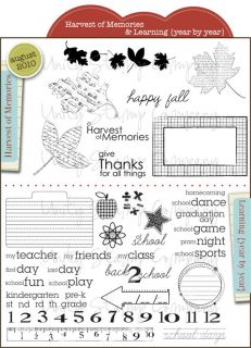 Unity Stamp Harvest of Memories Learning August Kit