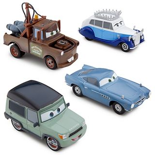Disney Pixar Cars Save the Queen Cars 2 Die Cast 4 Piece Set
