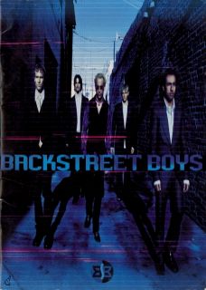 backstreet boys 2001 black blue tour program book