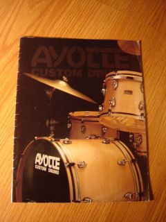 VINTAGE AYOTTE COLOR DRUM CATALOG Early Ray Ayotte Era 15 PAGE Snare 