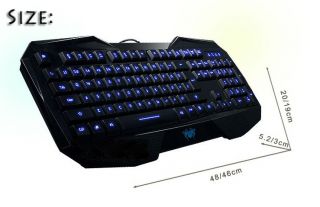   Keyboard USB LED Backlit Light Up Multi Media Games Gaming Keyboard