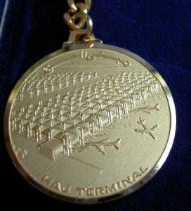   Gold Medallion King Abdulaziz Abdul Aziz Saudi Arabia Airport