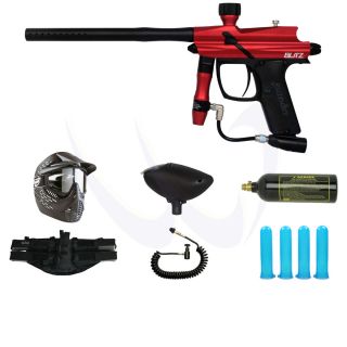 Azodin Blitz Paintball Gun Red Black WTG Exclusive Power Package 8445 